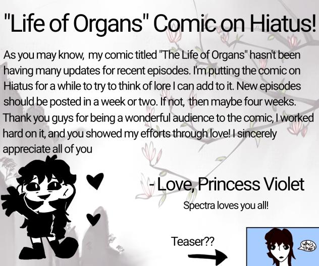 Comic on Hiatus!