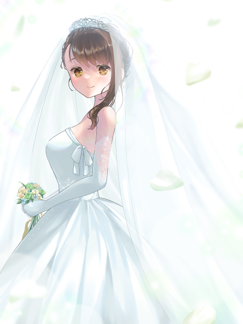 小野寺小咲　ウェディングドレス