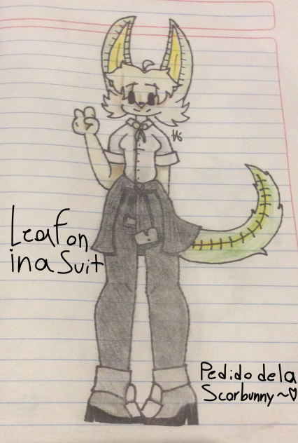 Leafon In A Suit