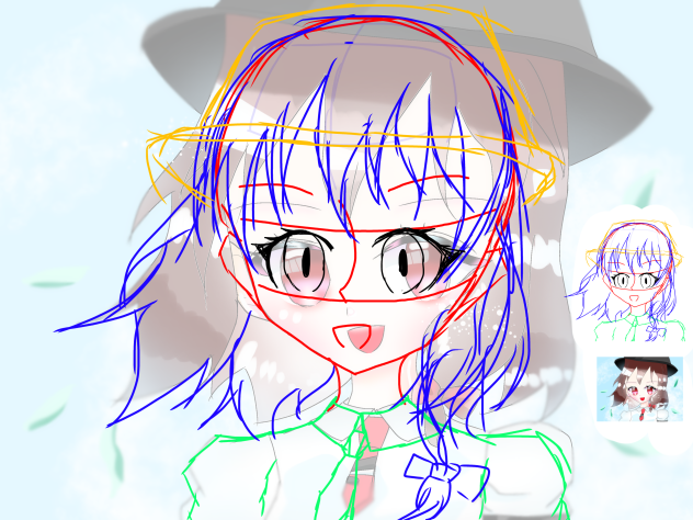 過去の本気絵赤ペンしてみた！！