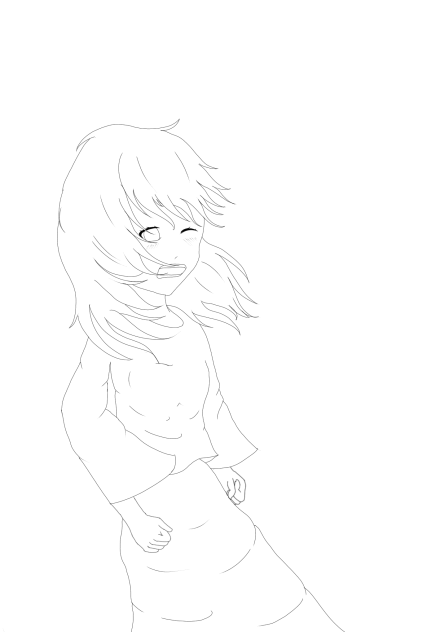 Wha...what's happening(lineart)