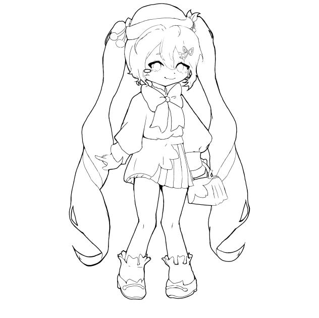 SAKURA MIKU LINEARTTT!