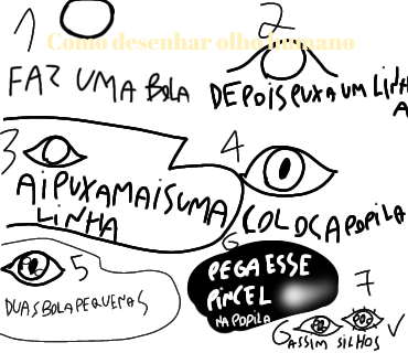 Como fazer olho pra luna