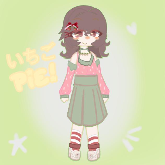 My new Gacha’s oc! いちご Pie! UvU