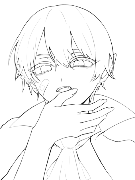 ヴァンパイア【塗り絵】