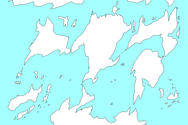 架空世界地図　　バランス悪