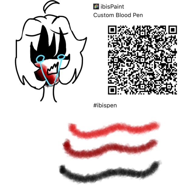 Custom blood pen ibisPaint