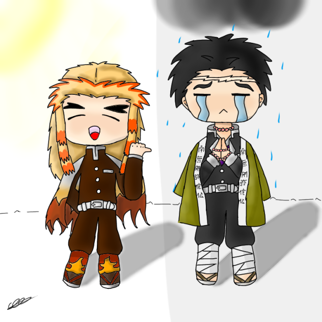 Rengoku and Gyomei[KNY] in ibisPaint
