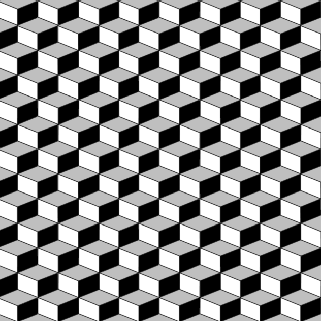 Japanese Pattern III - White Black