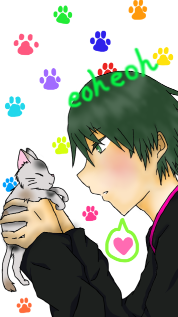 【顔捏造】MSSPのえおえおさんと子猫