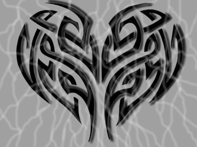 Tribal Heart ( dark medium)