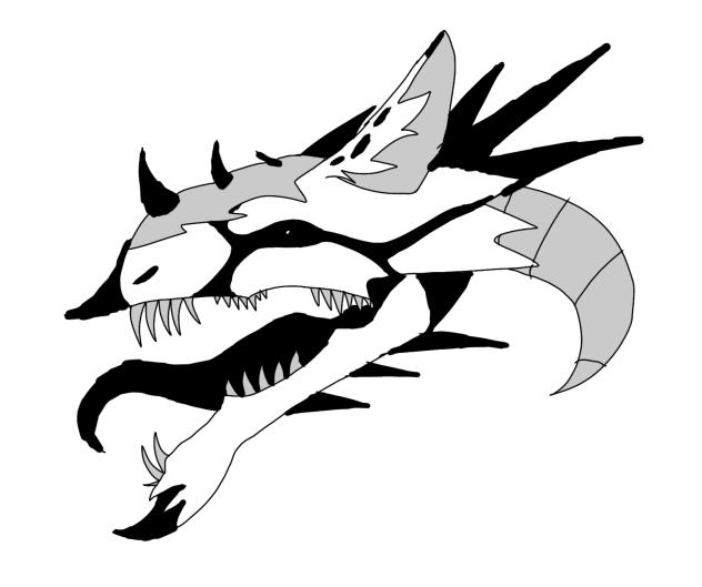 Traced my dragon puppet design lol