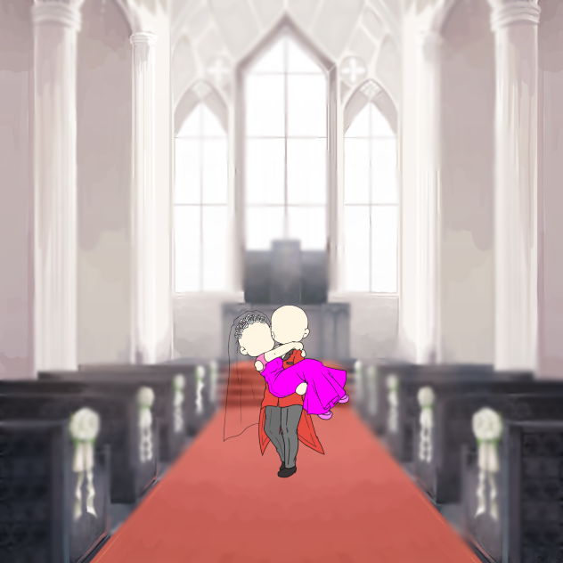 cute wedding on summer
