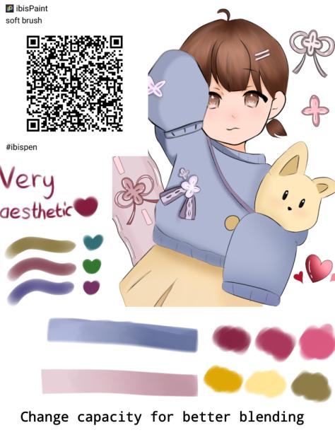 可爱的笔刷；cute soft brush♡♡