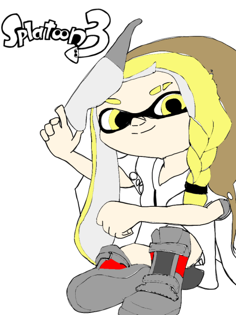 スプラトゥーン3！色塗り
