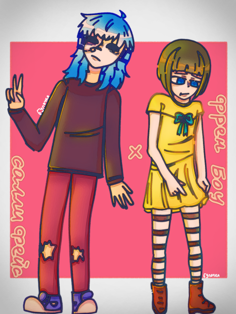 Sally face × Fren Bow