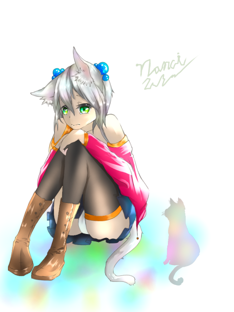 泣き虫猫娘(´ω｀)