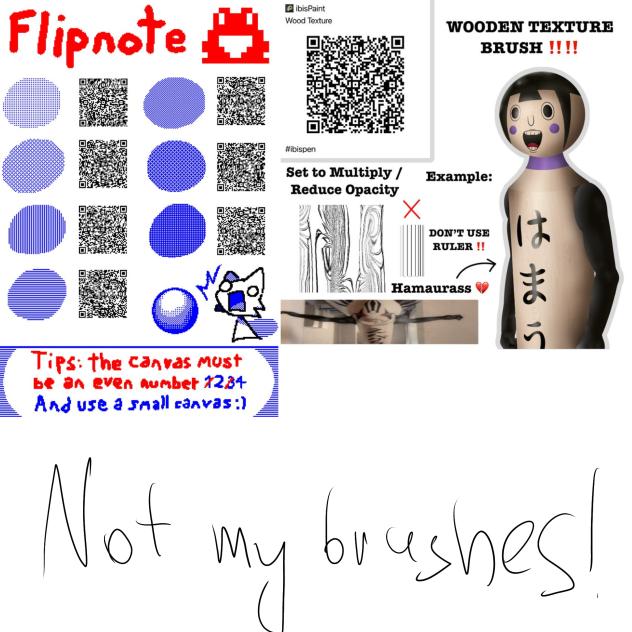 Wooden flipnote brushes