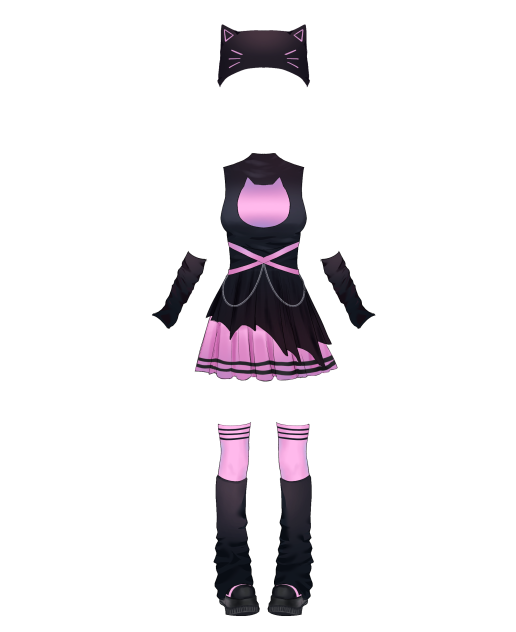 Cat goth outfit