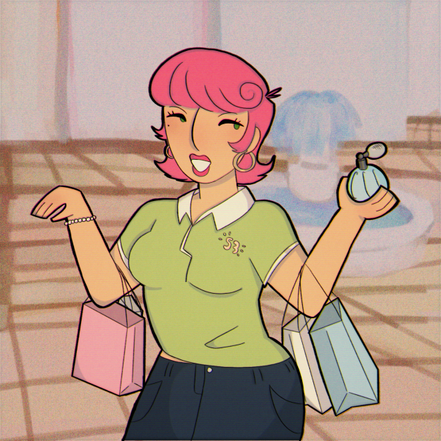 Trish at the mall - ibisPaint