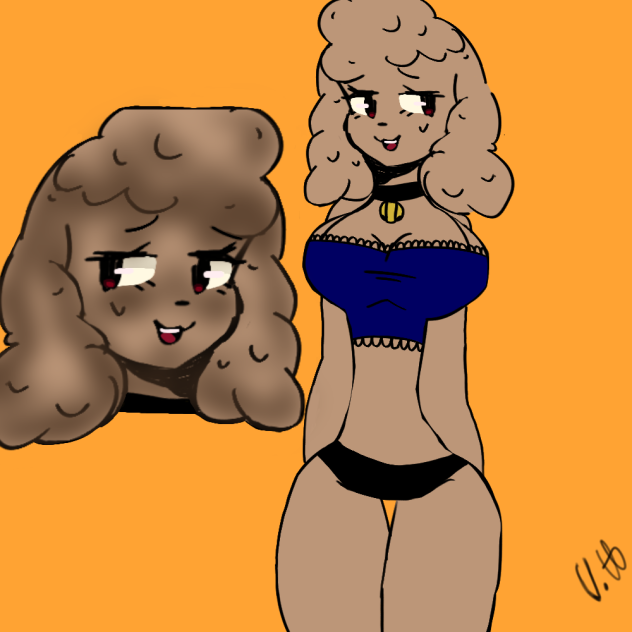 dog girl in sammyfendi style