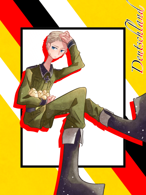 初描きヘタリアキャラじゃー！