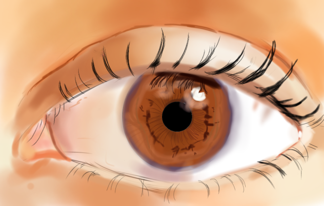 brown eye