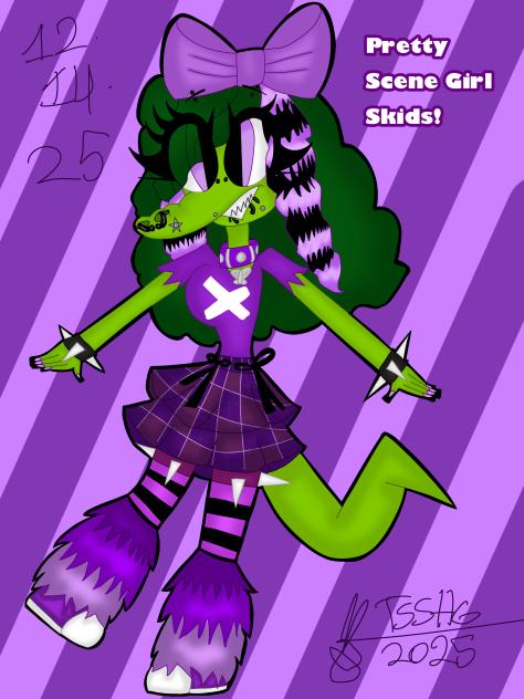 Pretty scene Girl Skids