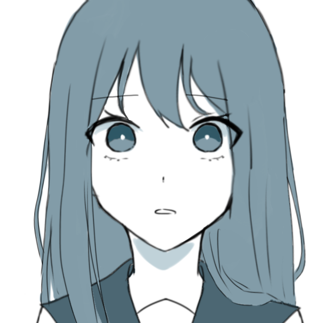 微笑む