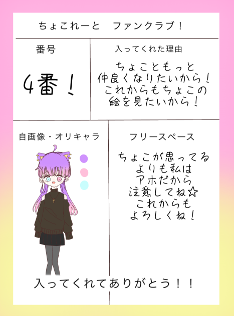 ちょこのファンクラブ！