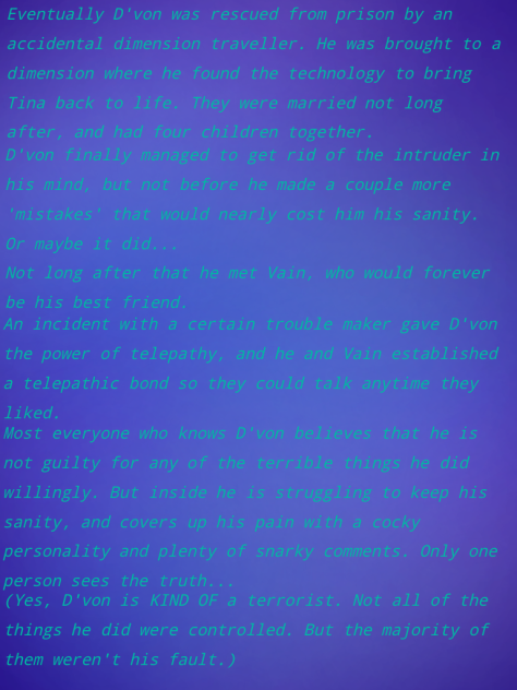 D'von's Backstory Part 2