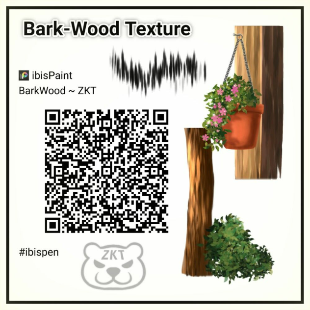 Tree bark brush