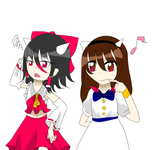 洋服入れ替え(正邪、れいむ)