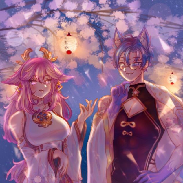 Kuya and Yae miko omg OvO