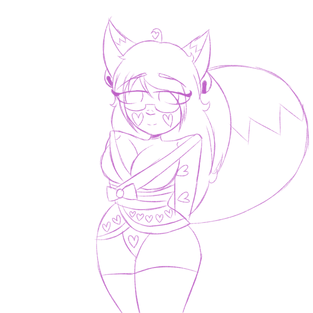 Anime Fox Girl Boob Bounce