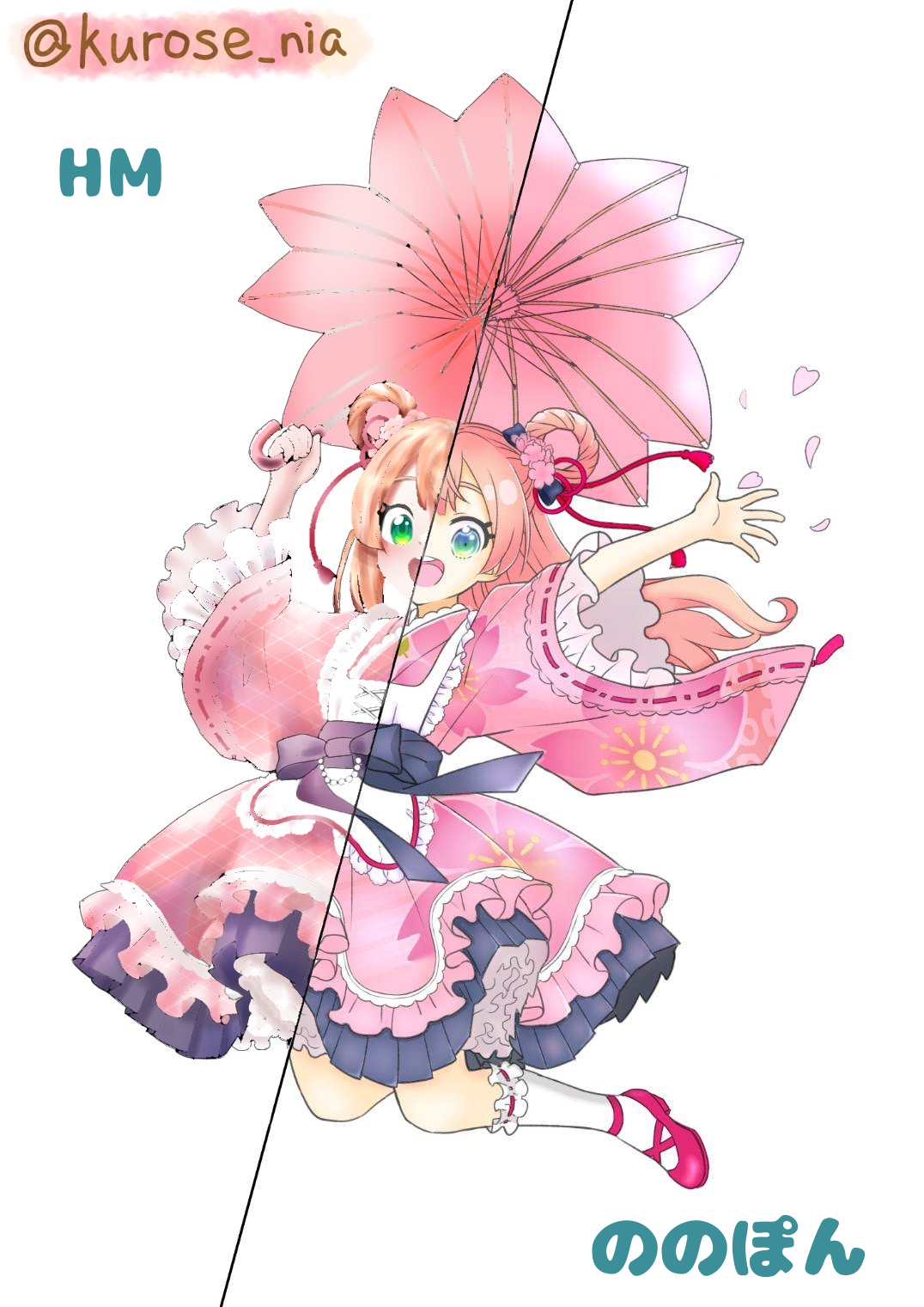 黒瀬にあさんの「桜の国のアリス」_修復済み - ibisPaint
