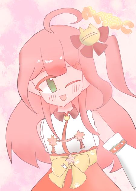 さくらみこちゃん!塗らせて頂きました~ - ibisPaint