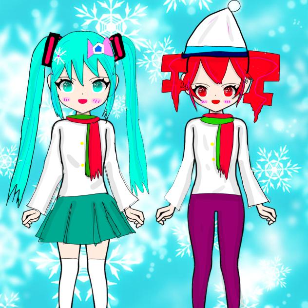 ミク雪&雪テト(オリジナル)