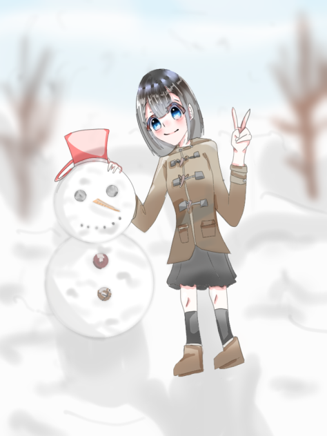 雪が降った〜！！