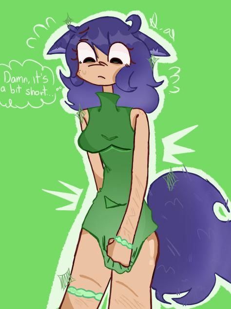 Wow, it's a little short, isn't it...💚💦
