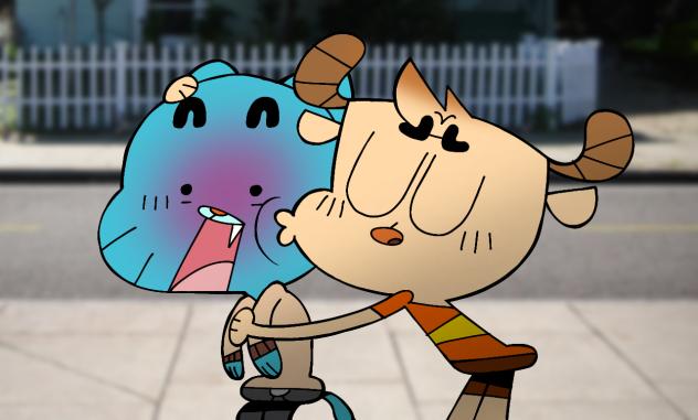 chichi kissing gumball