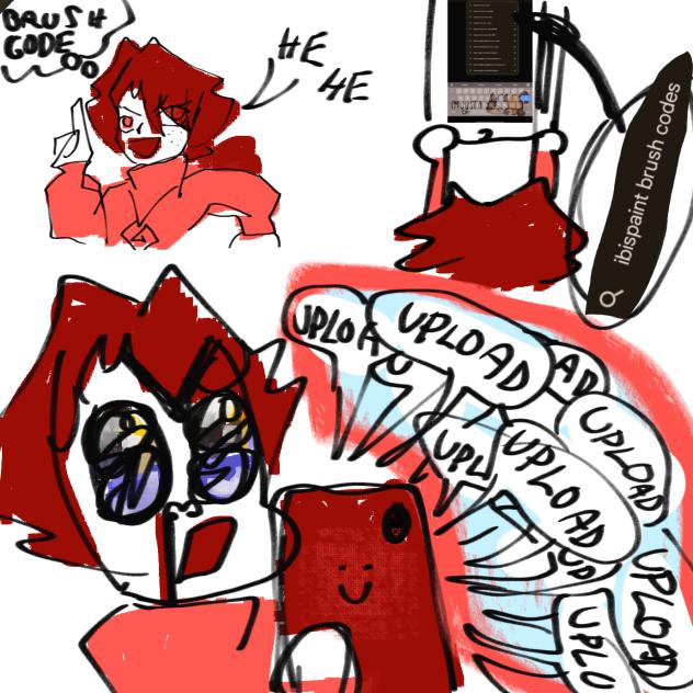 Ibispaint brush code uploading be like