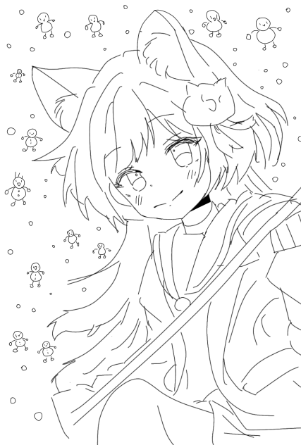 🦊🤍❄☃️