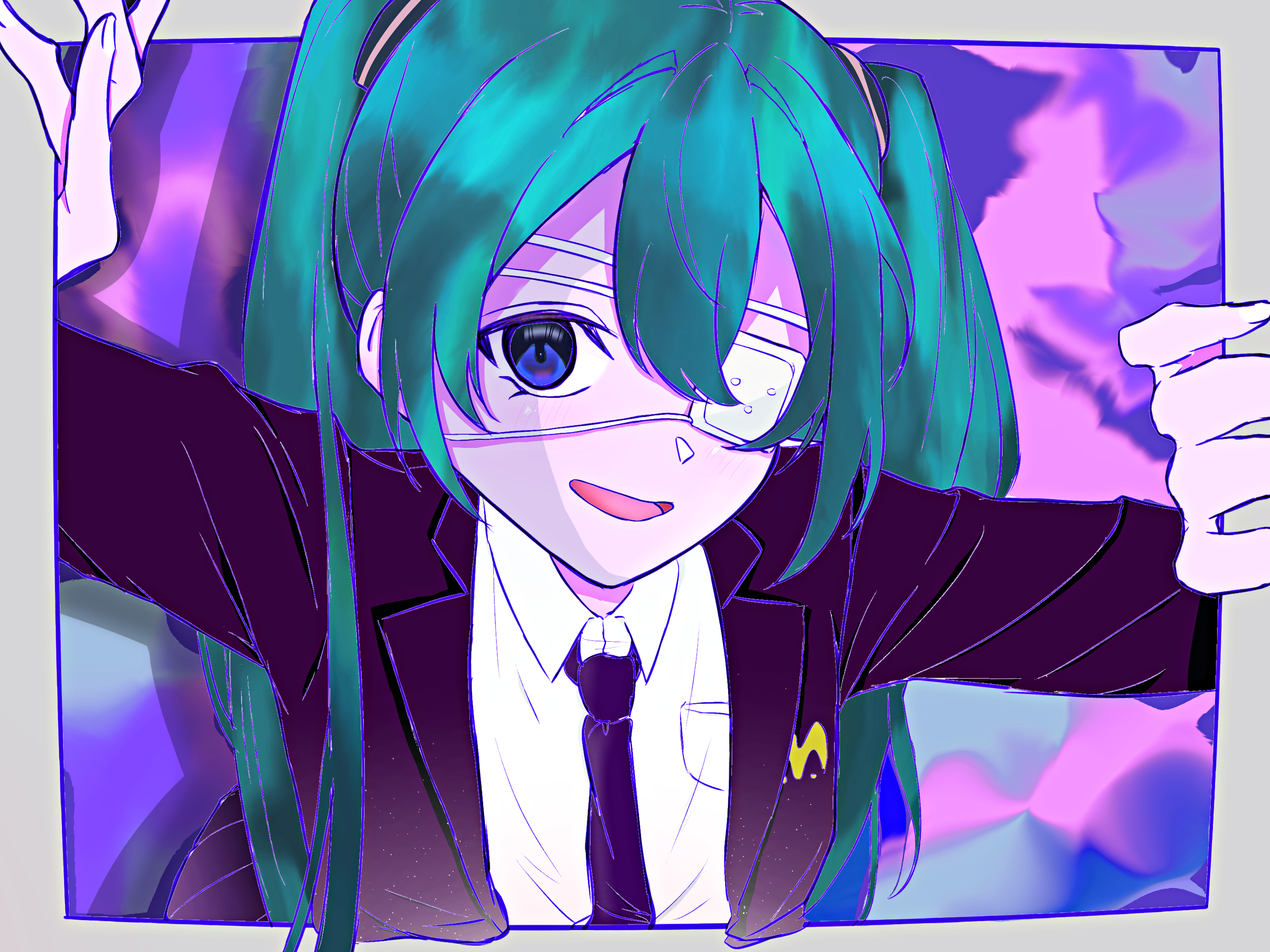僕が10秒ぐらいで描いた絵 絵🌸 春だなあ～と思って数日前に描き始めた絵ですが何故かもう