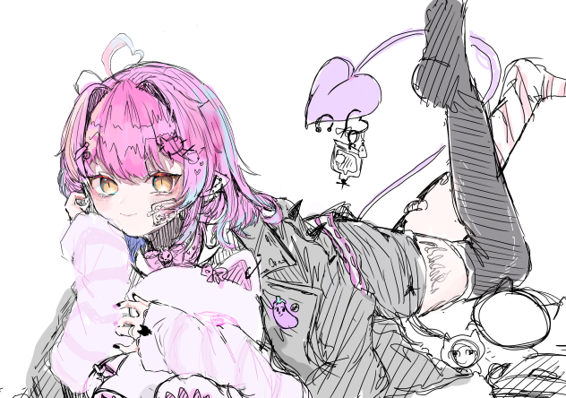 ファンアート ラフ段階