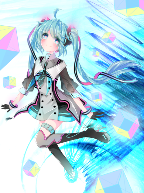 Miku-speedpaint-ibis drawing