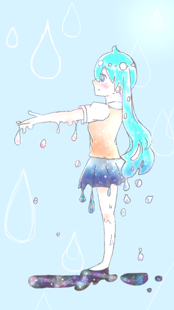 ぽたぽた＊自分で塗ってみた
