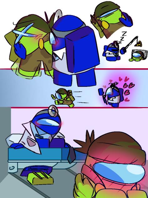 Doctor Blue x Engineer Lima Among Us