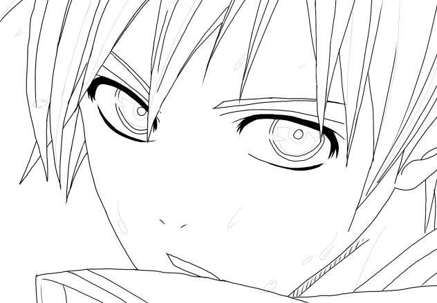 線画　是非塗ってください5