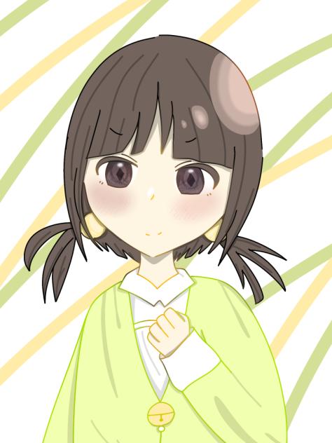 二つ結びの女の子